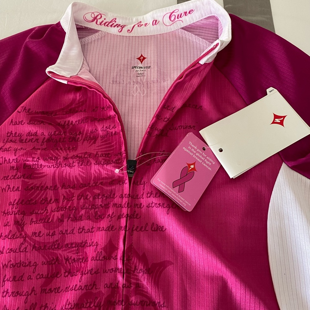 Specialized Women’s Pink Cycling Jersey - Riding for a Cure